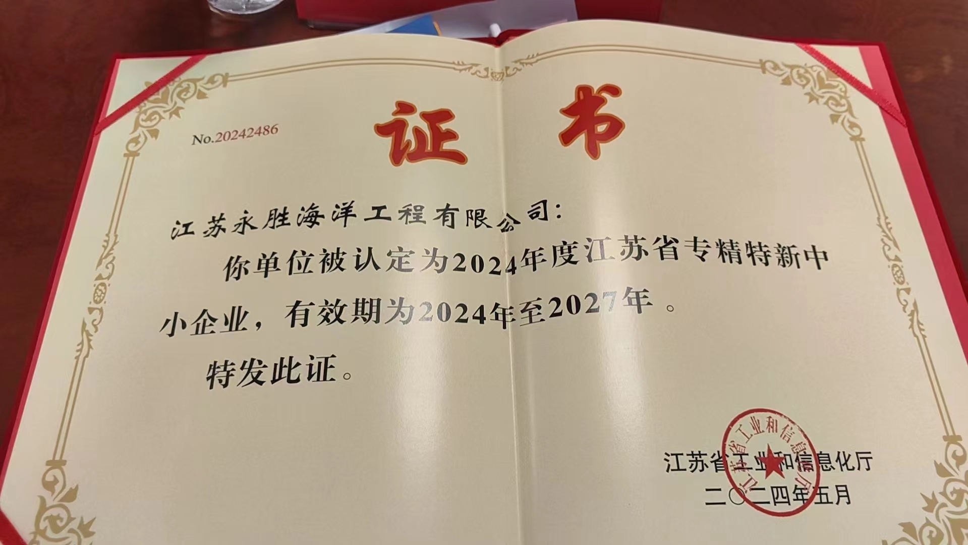 江蘇省專(zhuān)精特新企業(yè)